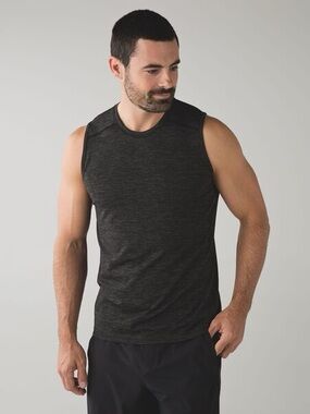 Lululemon Men’s Metal Vent Tech Muscle Tank SL-DD Size XL in Slate Black